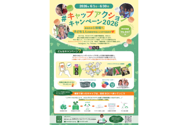 「#キャップアクション」<br>キャンペーン チラシ